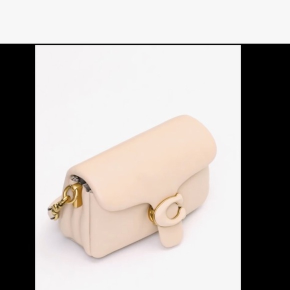 Coach Women's Leather Covered C Closure Pillow Tabby Shoulder bag 18,crossbody - Picture 5 of 15